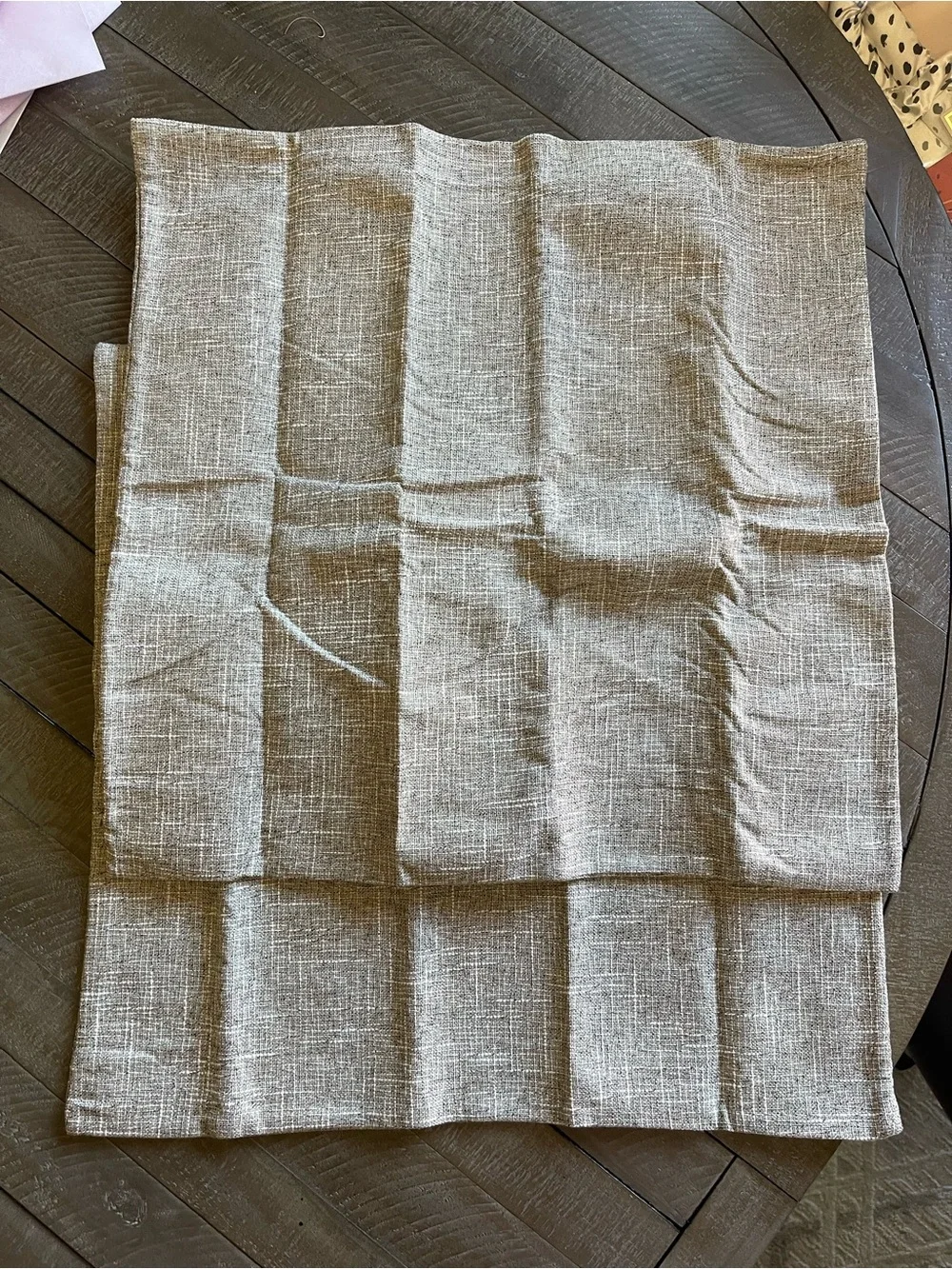 Neutral Textured Linen-Style pillowcases/ cover set of 2
